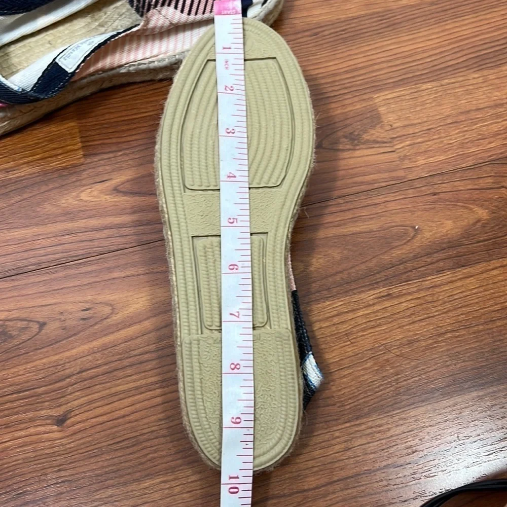 Pierre-Louis Mascia Striped Espadrilles Pink & Navy Sz 38 NWOT